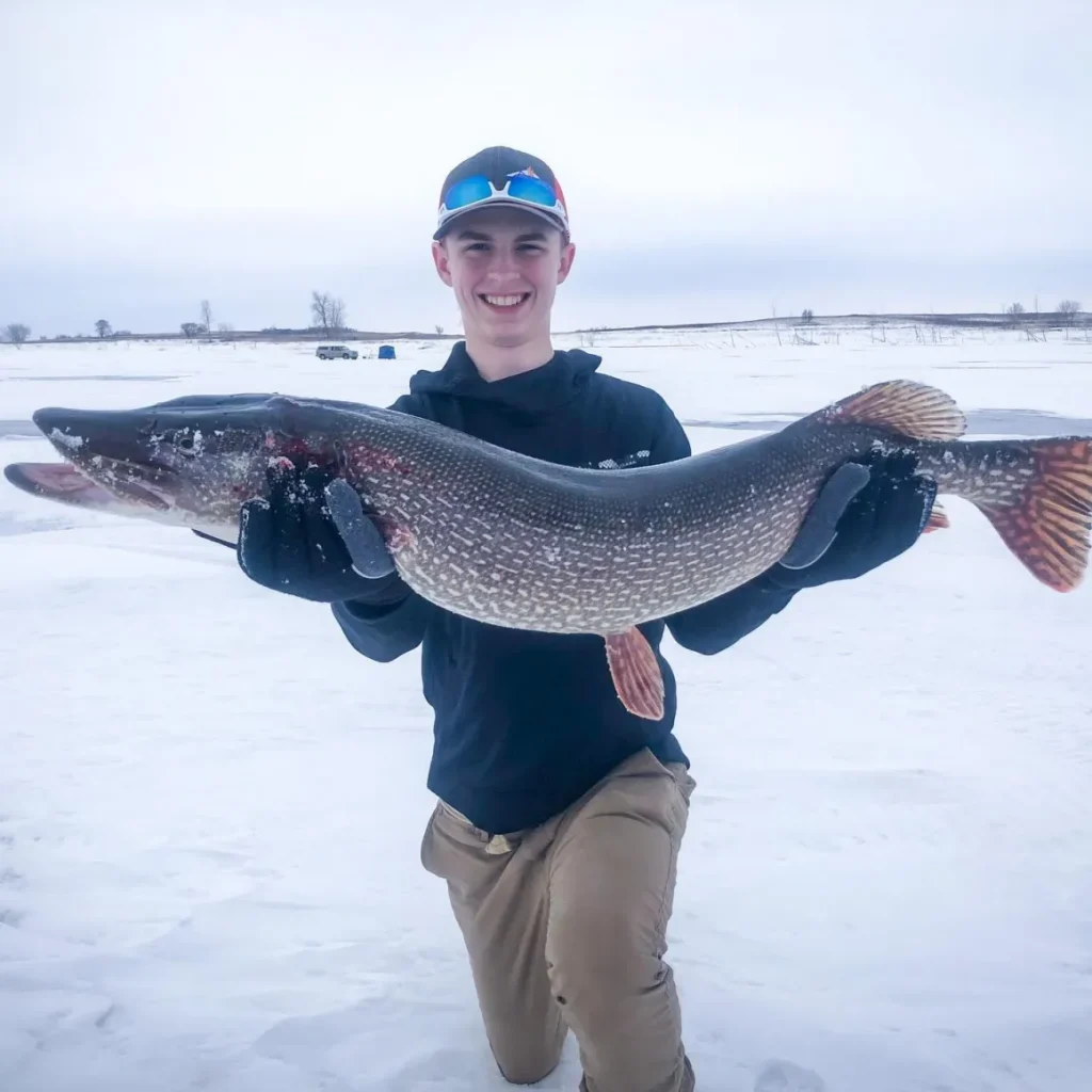 Ice Fishing and Pike Spearing ice fishing 15